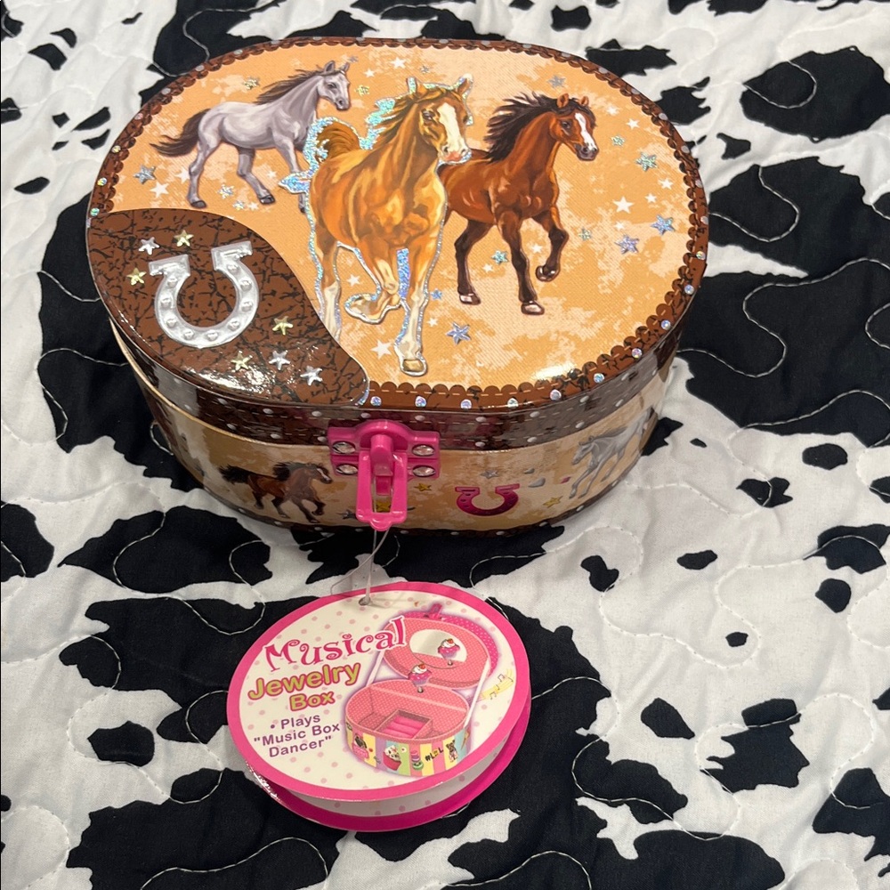 Horse-Themed Musical Jewelry Box